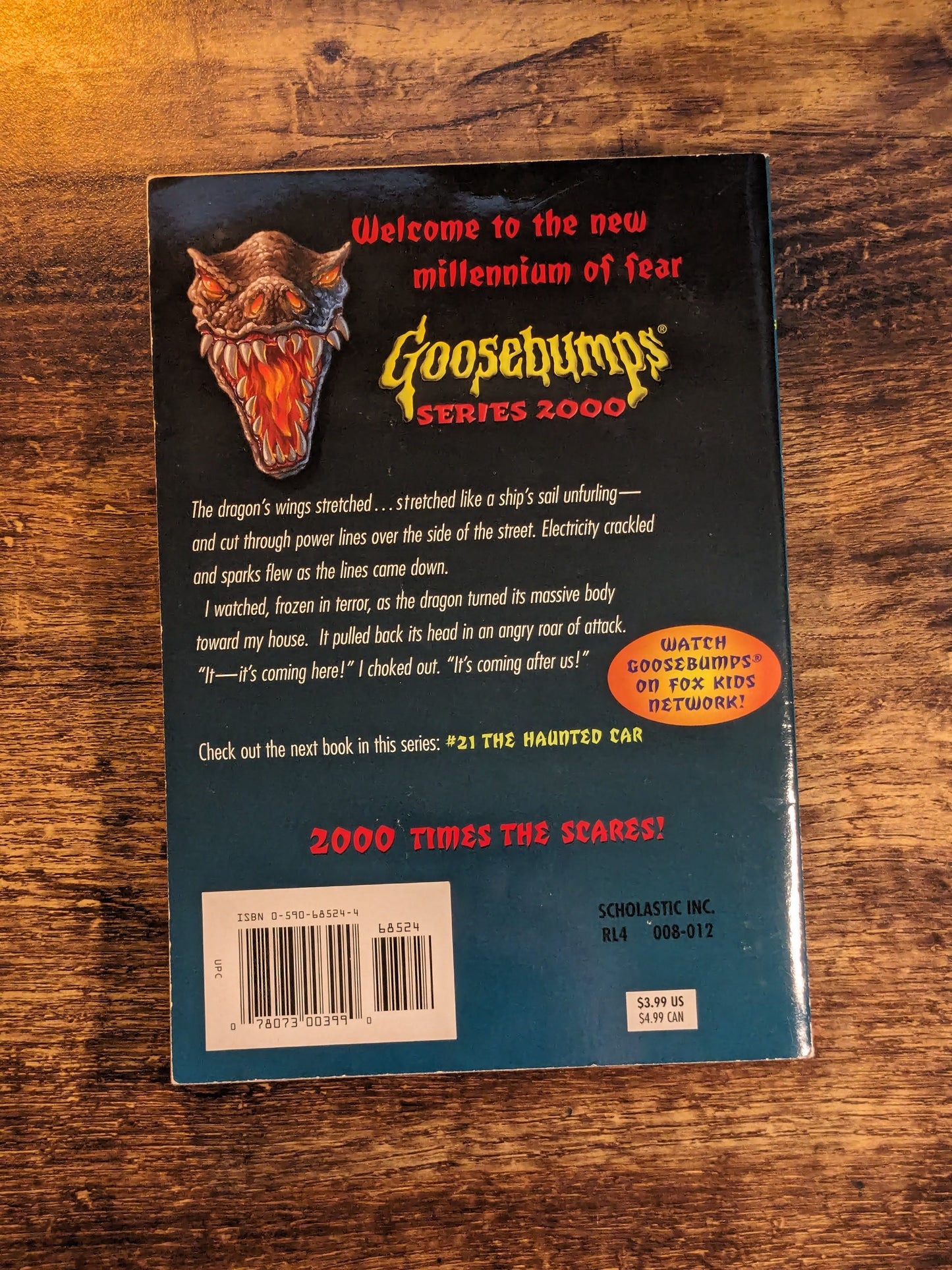 Be Afraid - Be Very Afraid! (Goosebumps 2000 #20) by R.L. Stine - Vintage Paperback