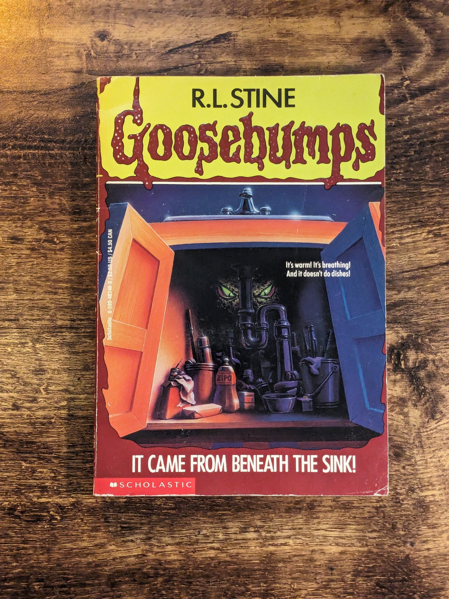 It Came From Beneath the Sink! (Goosebumps #30) R.L. Stine - Vintage Paperback