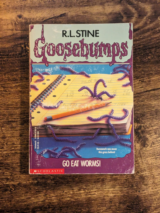 Go Eat Worms! (Goosebumps #21) R.L. Stine Vintage Paperback