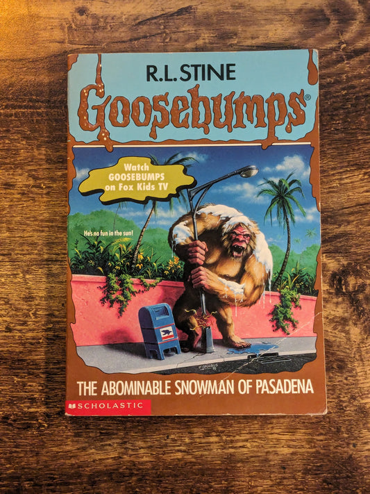 Abominable Snowman of Pasadena, The (Goosebumps #38) by R.L. Stine - Vintage Paperback
