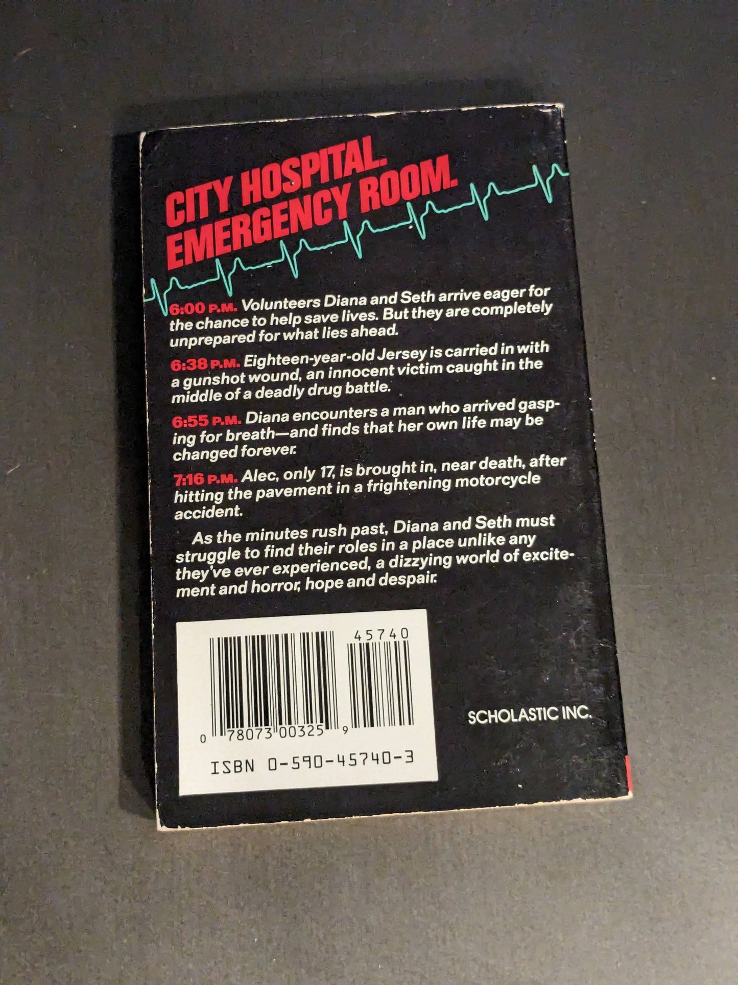 Emergency Room (Vintage Paperback) by Caroline B. Cooney - 1997 First Edition