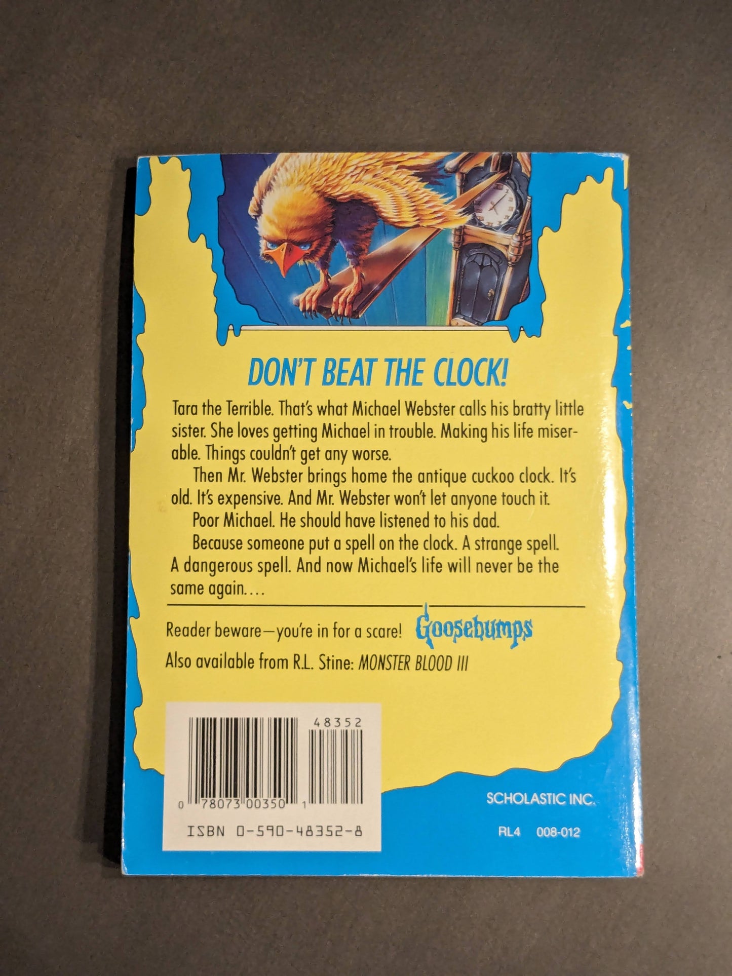 Cuckoo Clock of Doom, The (Goosebumps #28) R.L. Stine Vintage Paperback