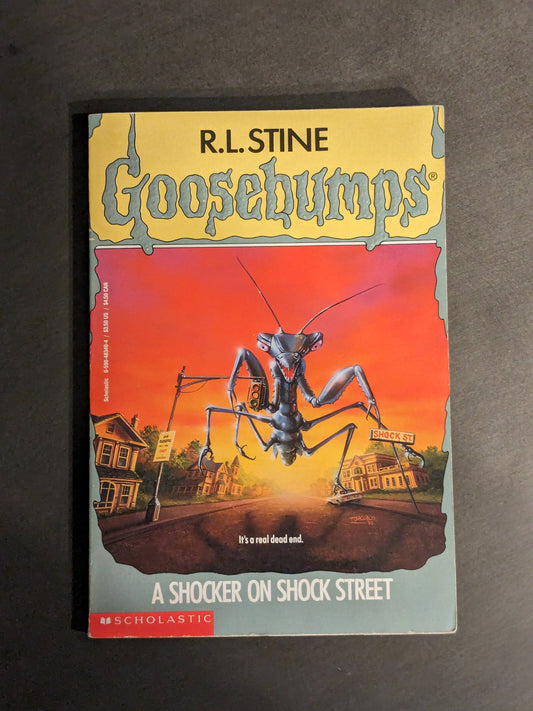 Shocker on Shock Street, A (Goosebumps #35) by R.L. Stine - Vintage Paperback