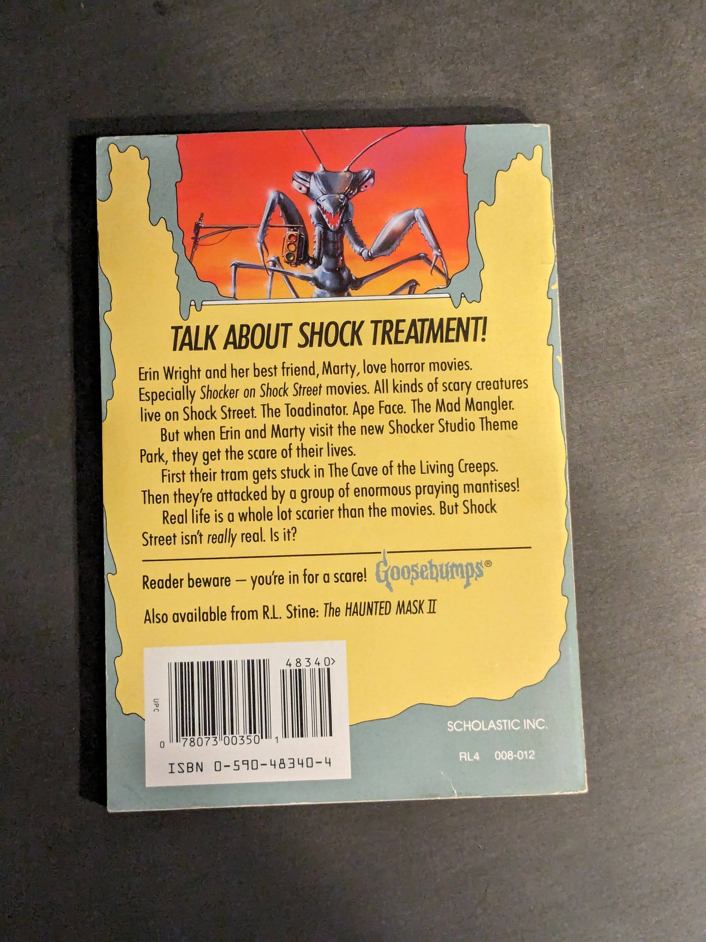 Shocker on Shock Street, A (Goosebumps #35) by R.L. Stine - Vintage Paperback