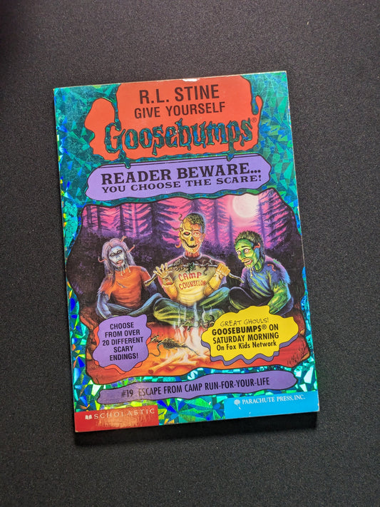 Escape from Camp Run-For-Your Life (Give Yourself Goosebumps #19) by R.L. Stine - Vintage Paperback