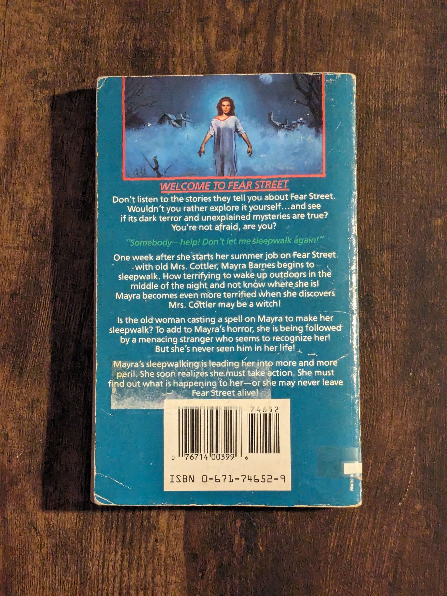 Sleepwalker, The (Fear Street #6) by R.L. Stine - Vintage Paperback