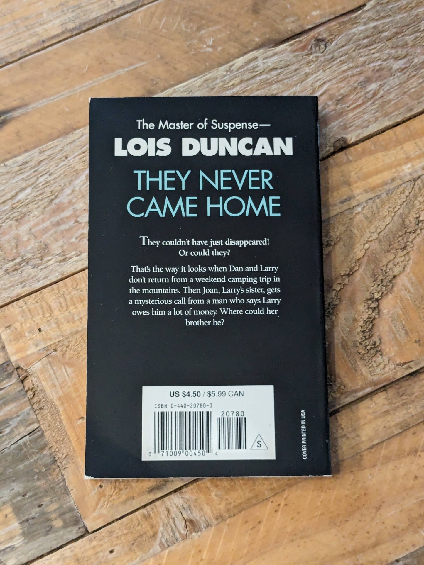 They Never Came Home (Vintage Paperback) by Lois Duncan