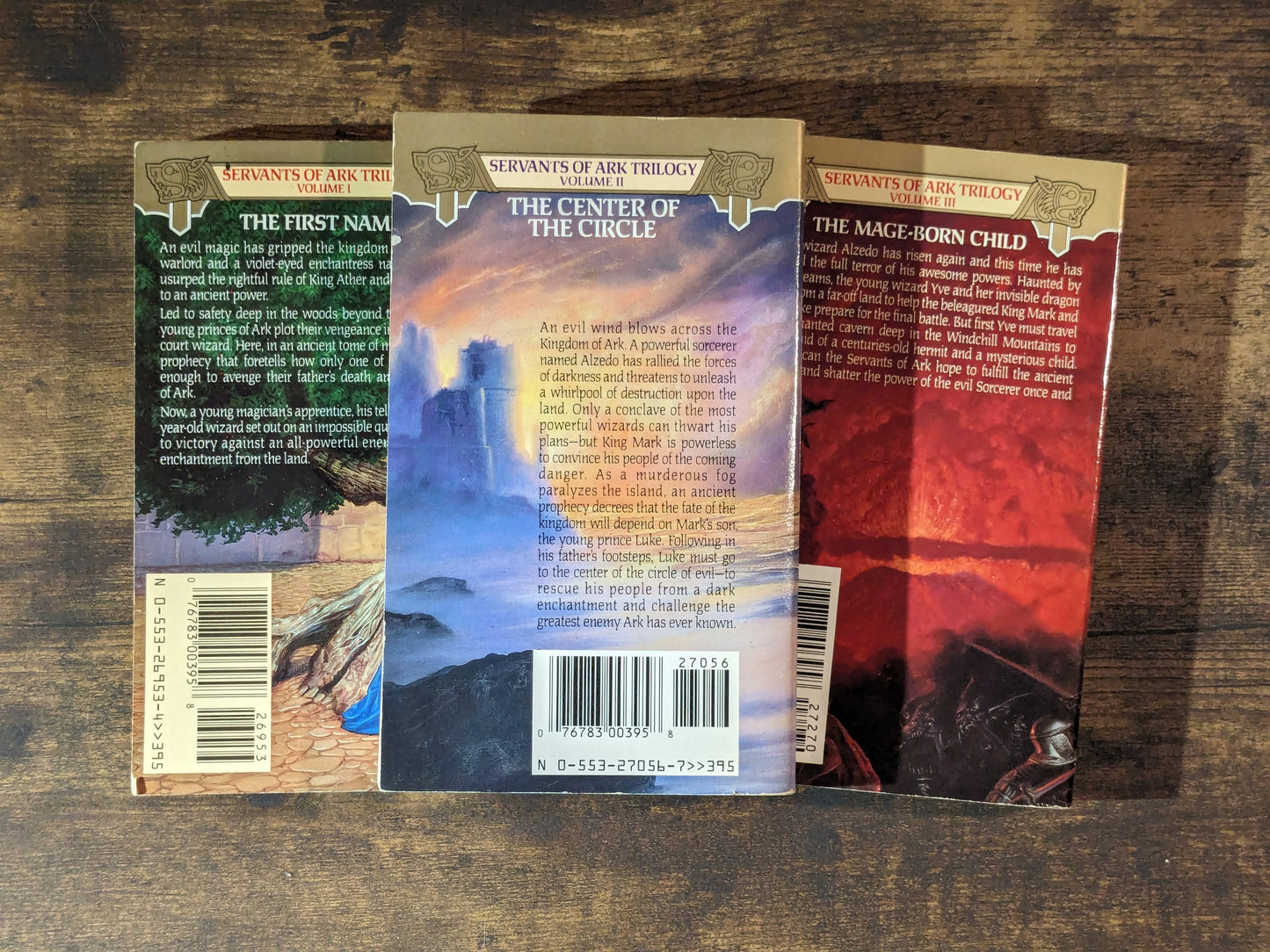 SERVANTS of ARK Trilogy (1987 Paperbacks) by Jonathan Wylie