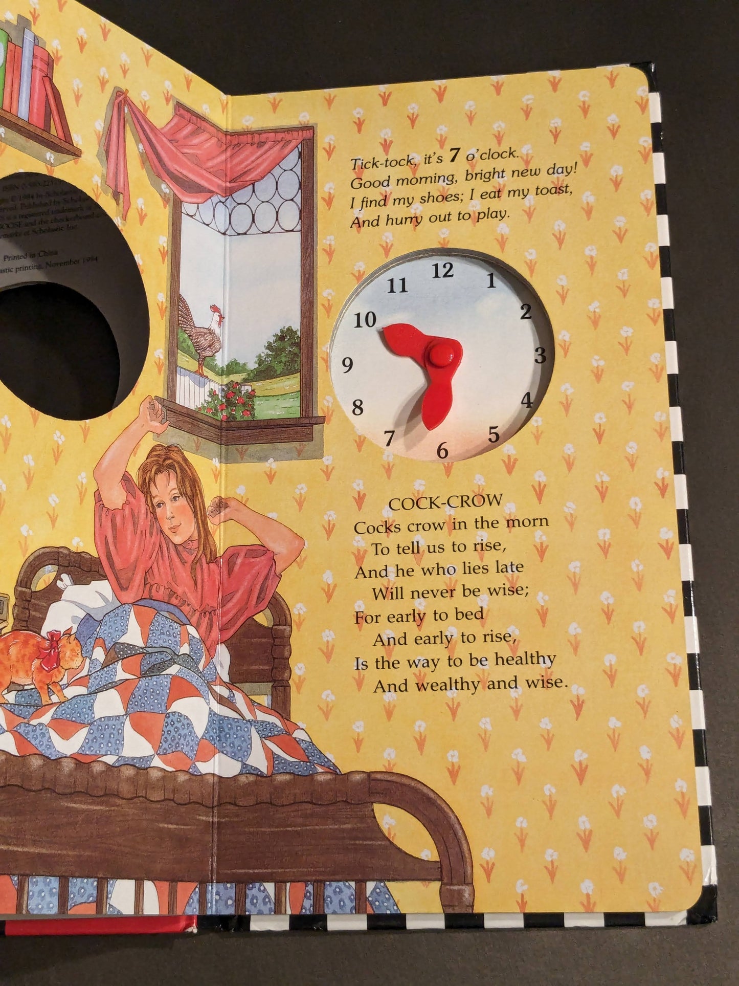 Real Mother Goose Clock Book, The (Vintage Hardcover) by Jane Chambless-Rigie