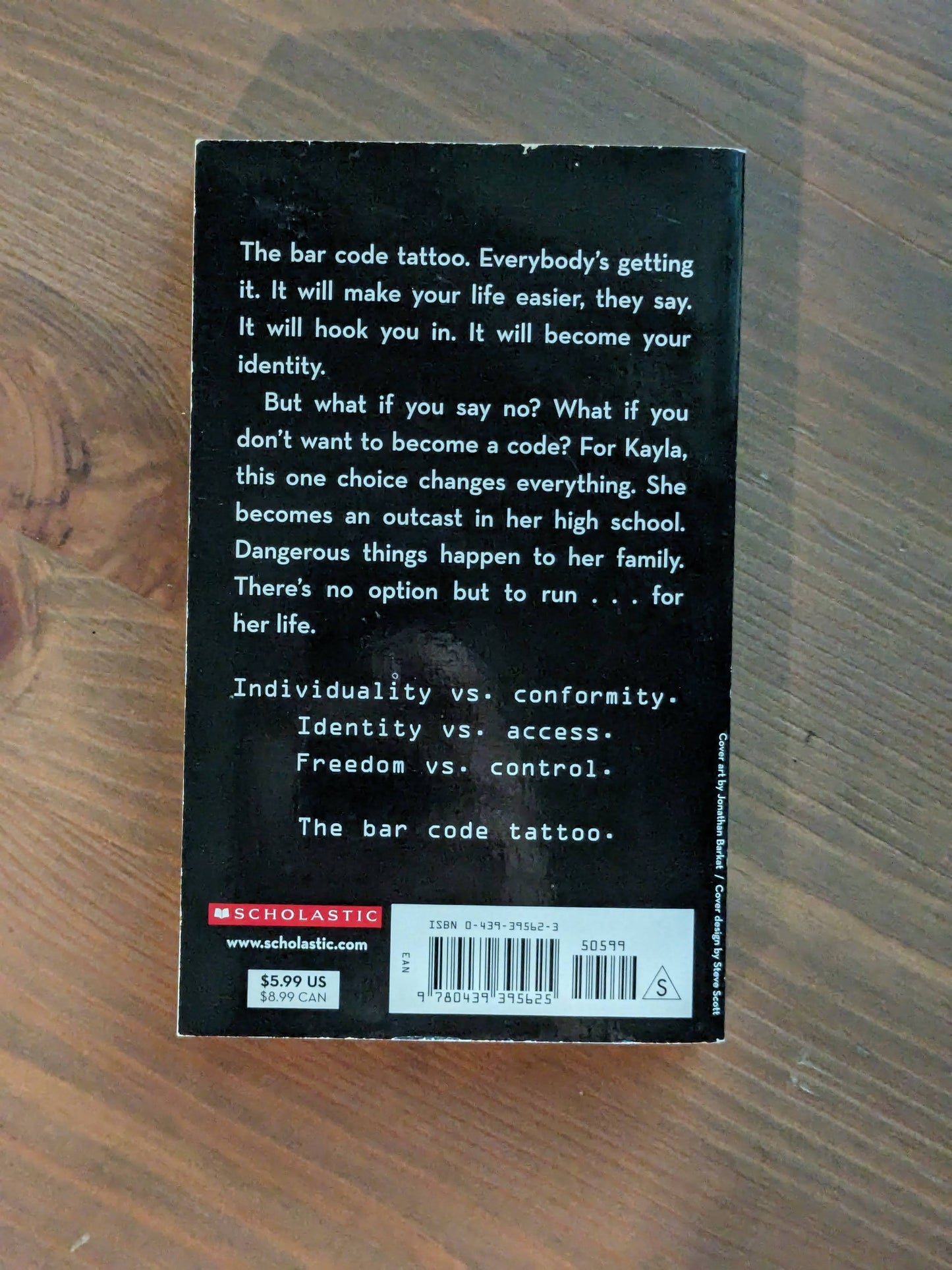 Bar Code Tattoo, The (Vintage Paperback) by Suzanne Weyn