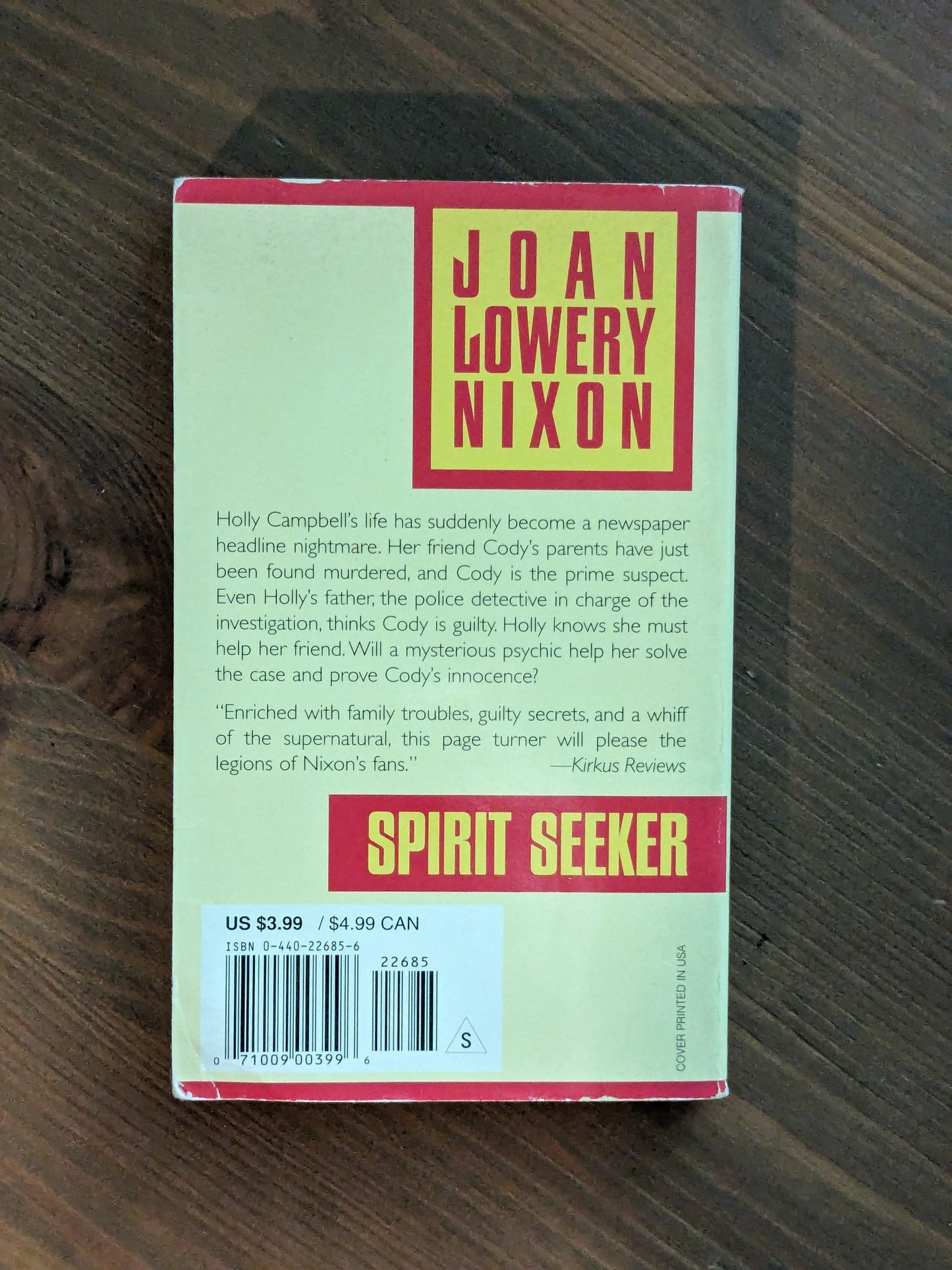 Spirit Seeker (Vintage Paperback) by Joan Lowery Nixon