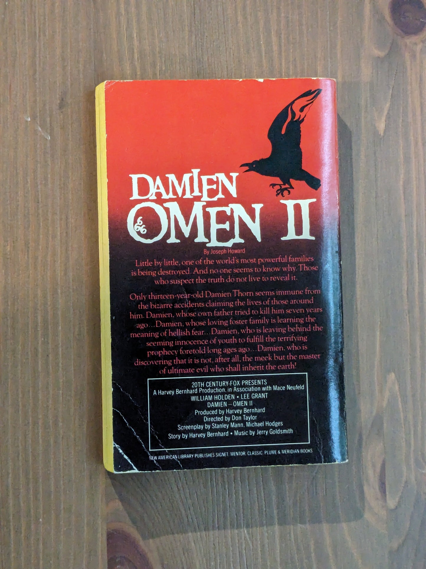 Damien: Omen II (Vintage Paperback) by Joseph Howard, Michael Hodges