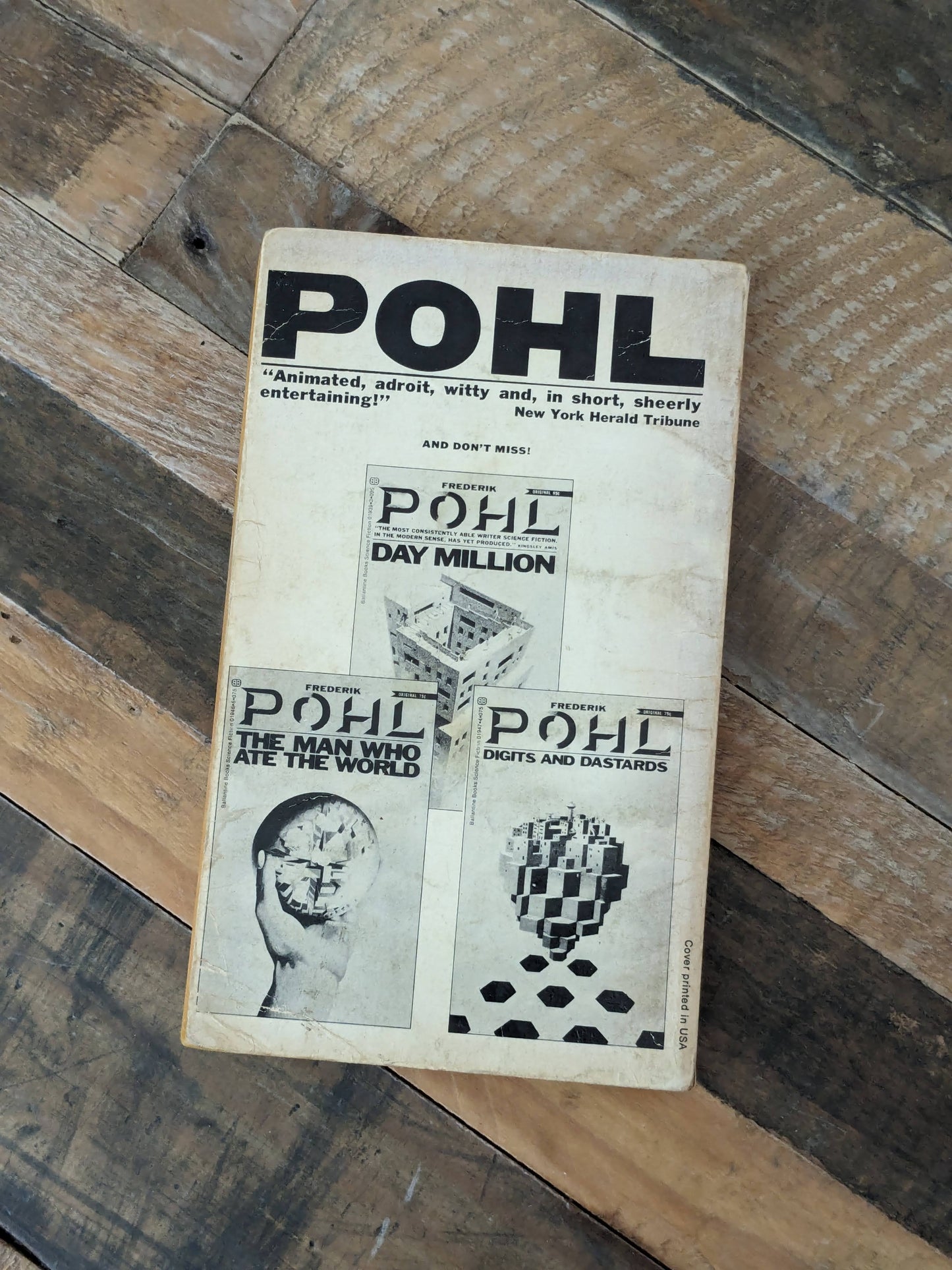 Case Against Tomorrow, The (Vintage Paperback) by Frederik Pohl