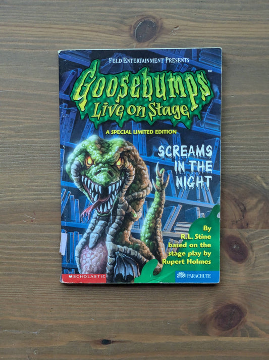 Screams in the Night (Goosebumps Live on Stage) by R.L. Stine - Rare Vintage Paperback