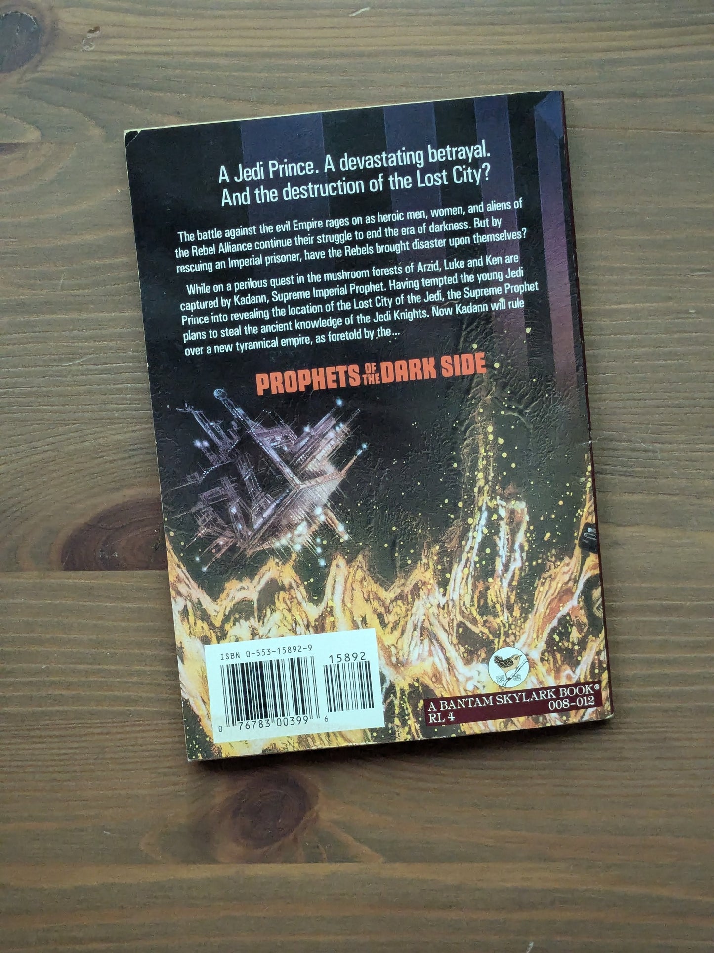 Prophets of the Dark Side (Star Wars: Jedi Prince #6) by Paul Davids & Hollace Davids