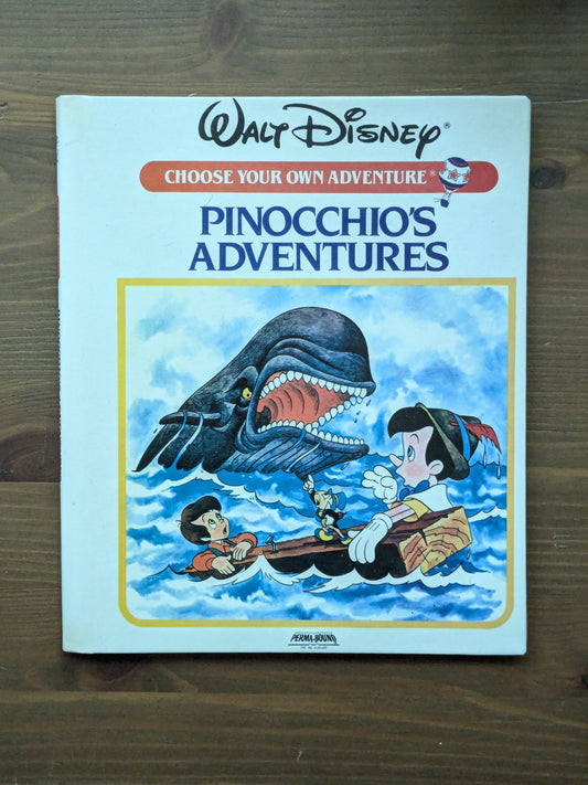 Pinocchio's Adventures (Disney's Choose Your Own Adventure) by Jim Razzi, Carlo Collodi - Vintage Hardcover