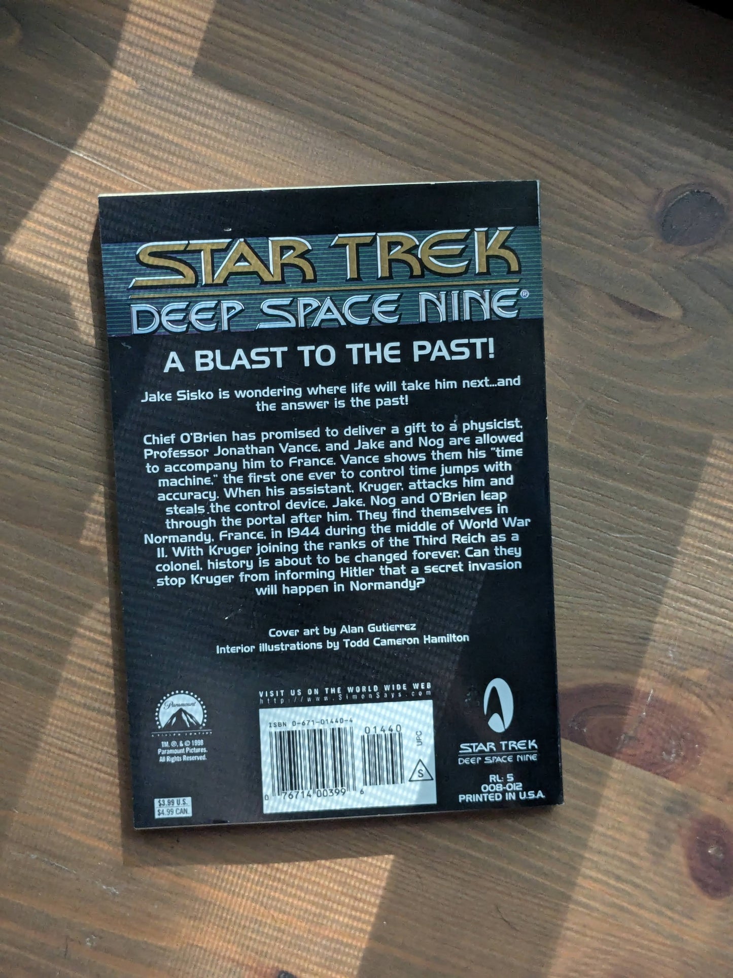 Trapped in Time (Star Trek: Deep Space Nine #12) by Ted Pederson