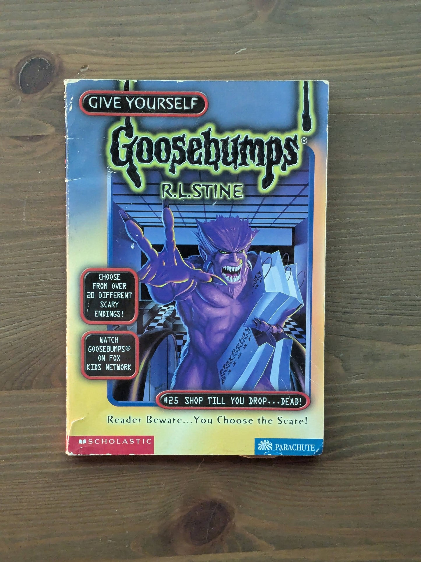 Shop 'Til You Drop...Dead! (Give Yourself Goosebumps #25) by R.L. Stine - Vintage Paperback