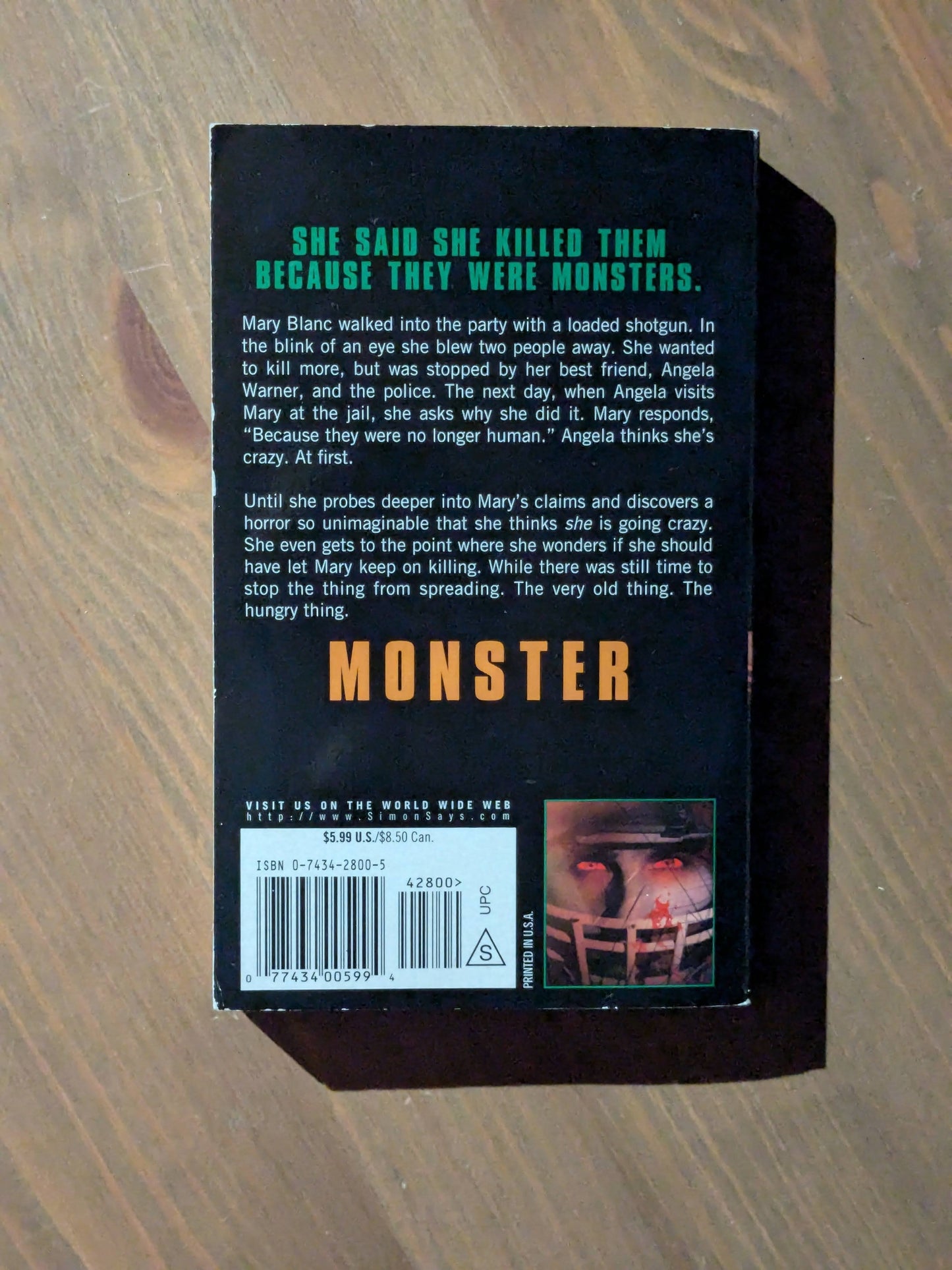 Monster (Vintage Paperback) by Christopher Pike