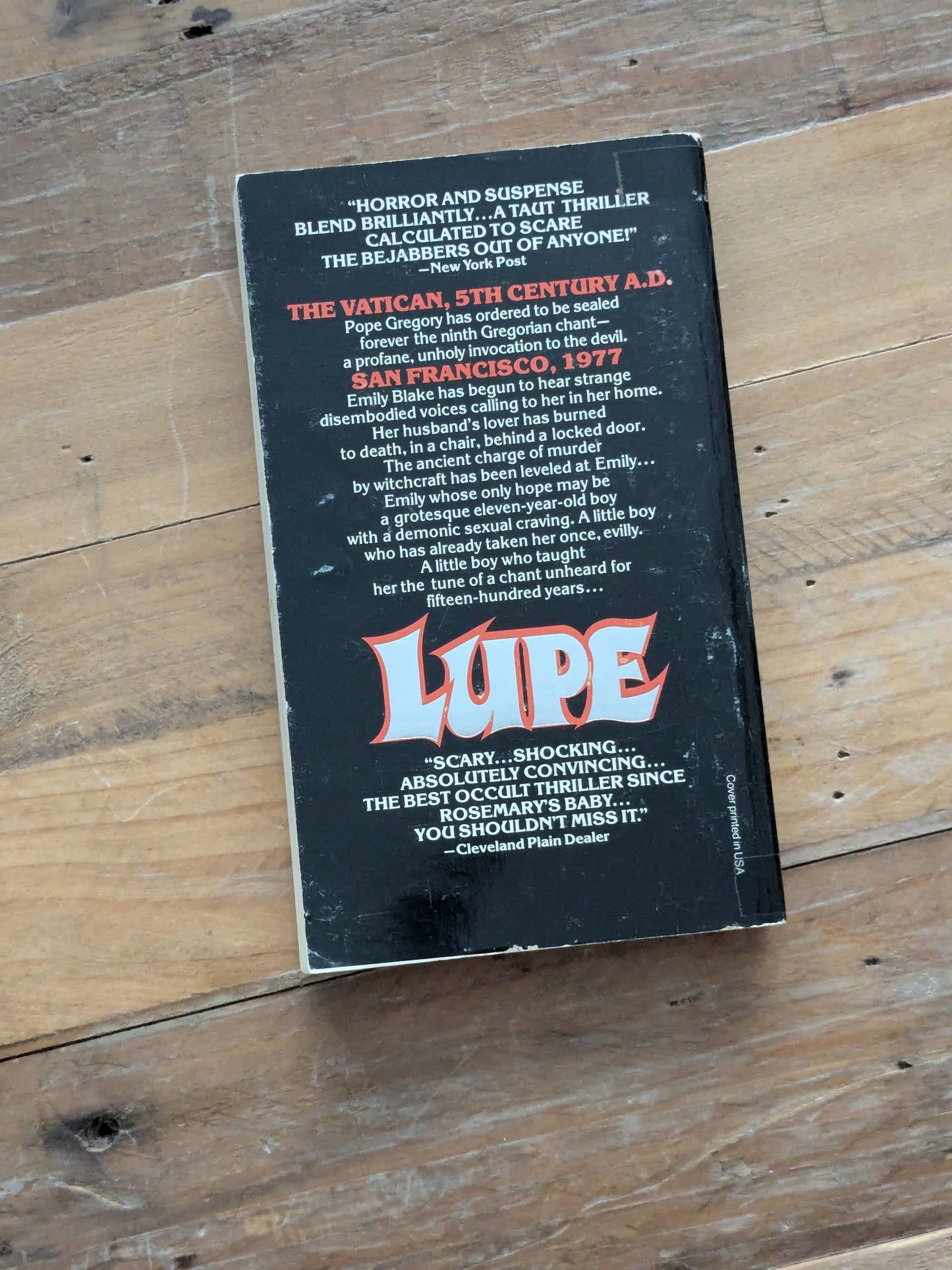 LUPE (Vintage Paperback) by Gene Thompson