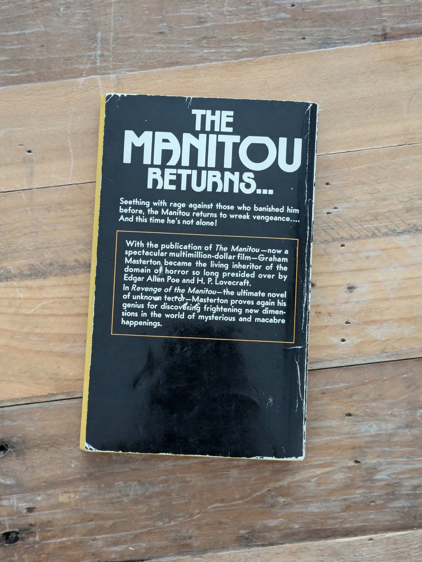 Revenge of the Manitou (Rare Vintage Paperback) by Graham Masterton
