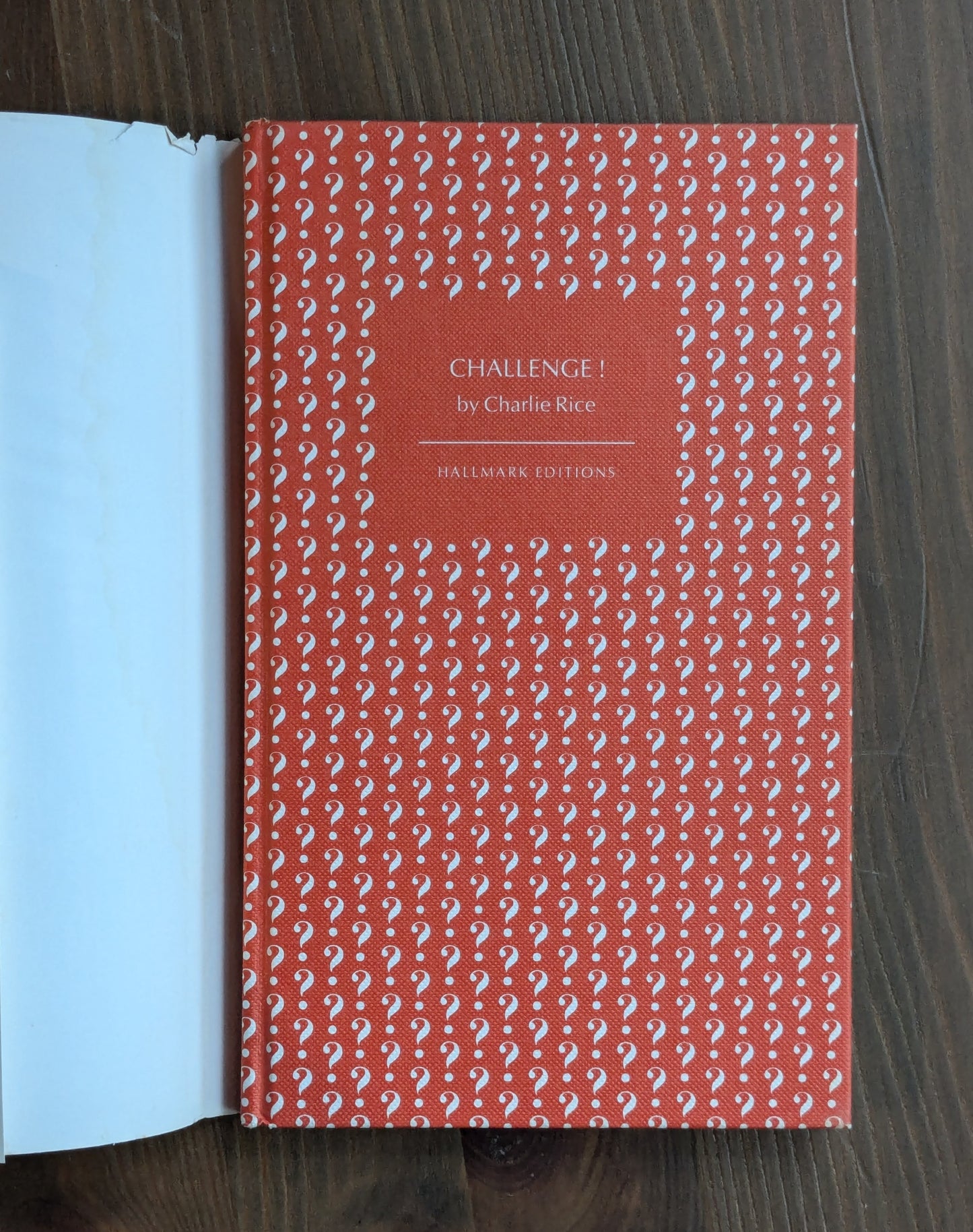 Challenge! Fun With Puzzles, Riddles, Word Games, and Problems (Vintage Hallmark Hardcover) by Charlie Price