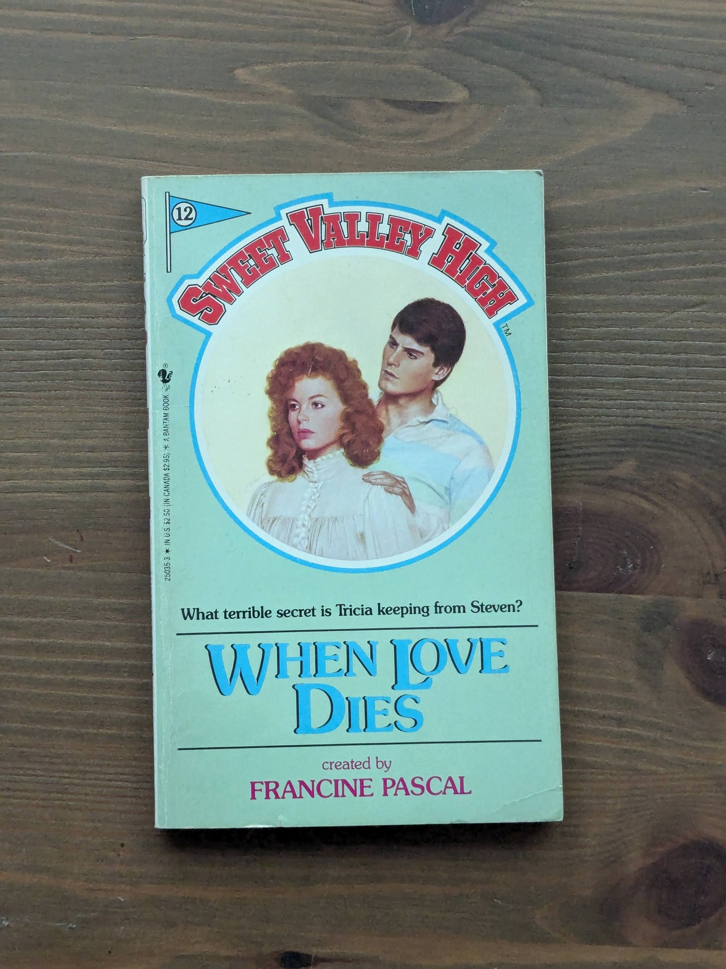 When Love Dies (Sweet Valley High #12) by Francine Pascal - Vintage Paperback
