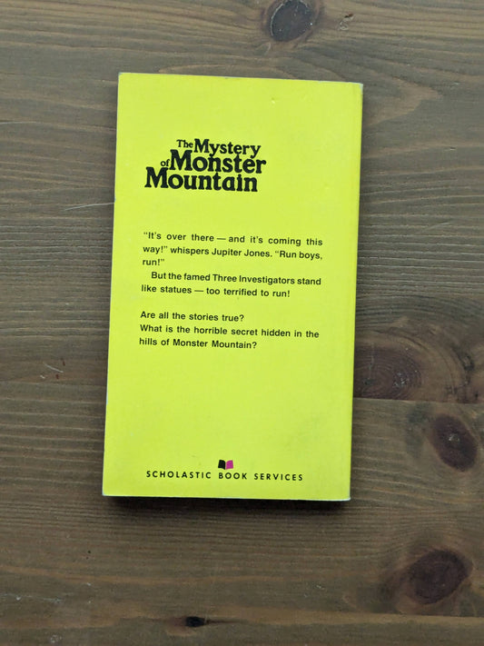 Mystery of Monster Mountain, The (Hitchcock and The Three Investigators #20) by M.V. Carey - Vintage Paperback