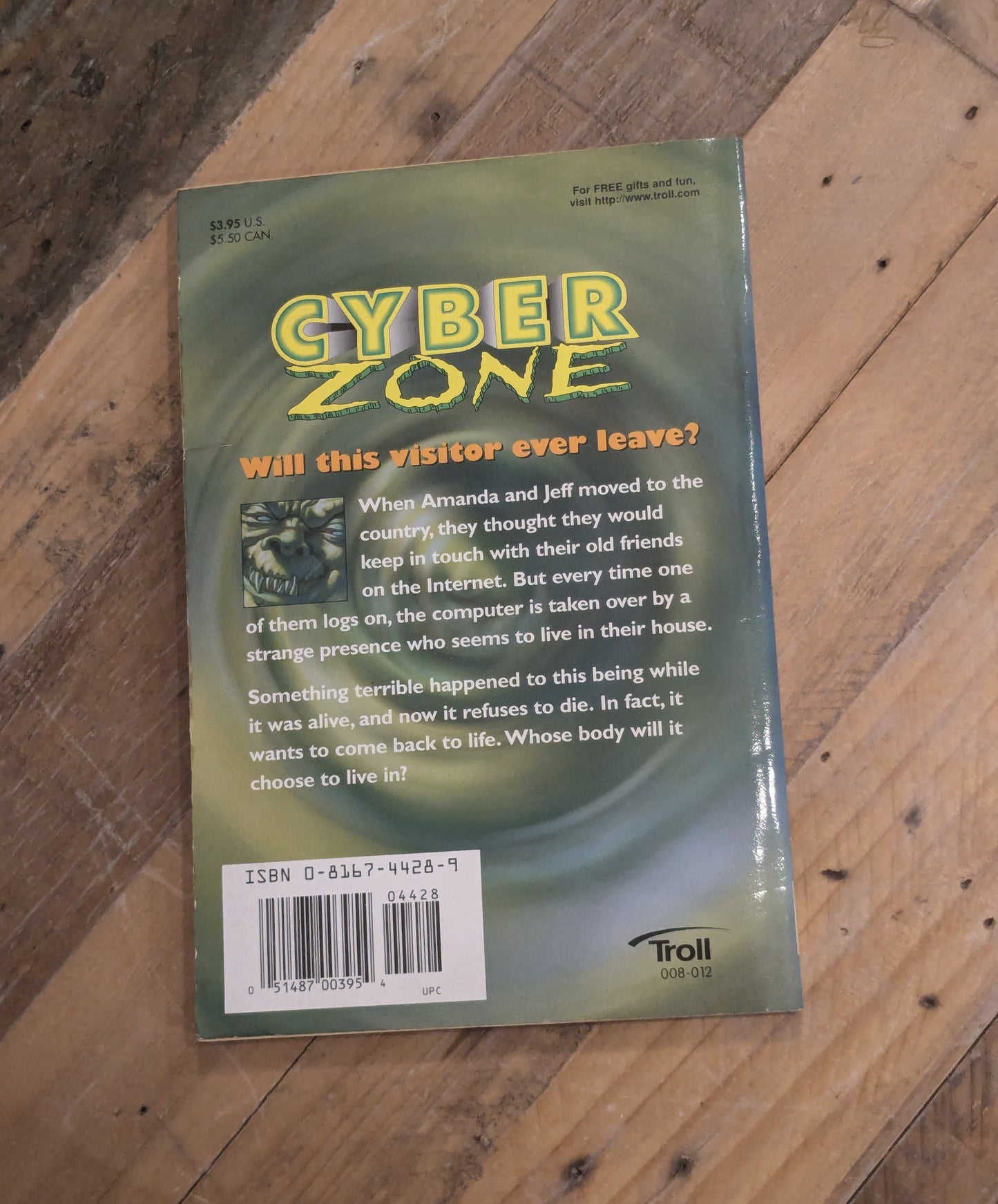 Visitor From The Beyond (Cyber Zone #6) by S.F. Black - Vintage Paperback