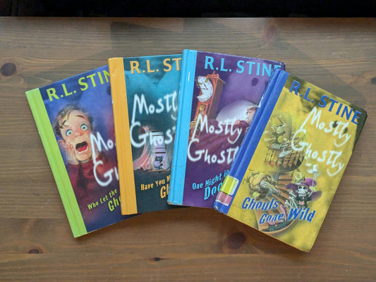 Mostly Ghostly 4-Pack (1,2,3,5) by R.L. Stine - Hardcovers