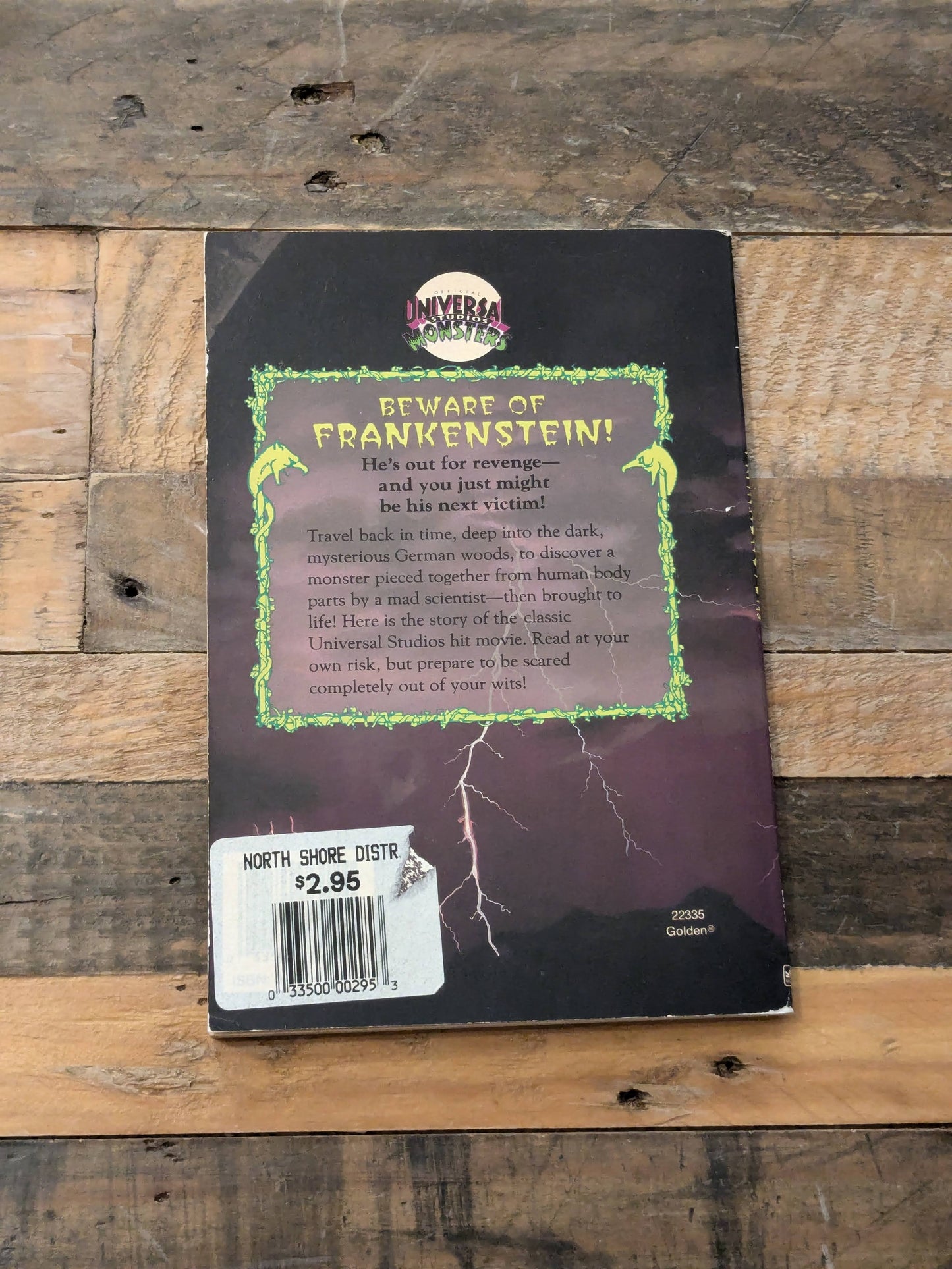Frankenstein (Universal Studios Monsters Presents) by Michael Teitelbaum - Vintage Paperback