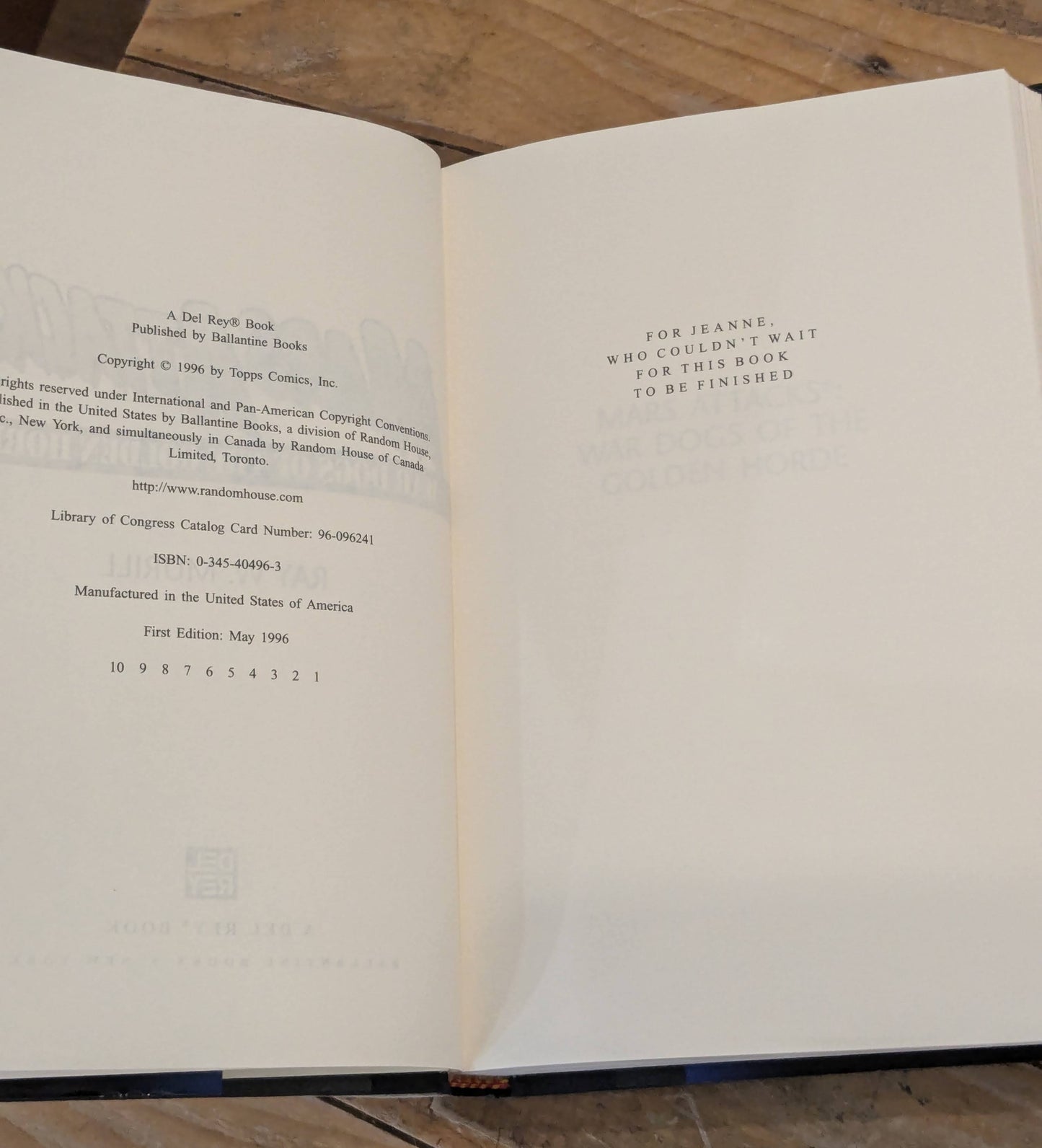 War Dogs of the Golden Horde (Mars Attacks!) by Ray W. Murill (Will Murray)