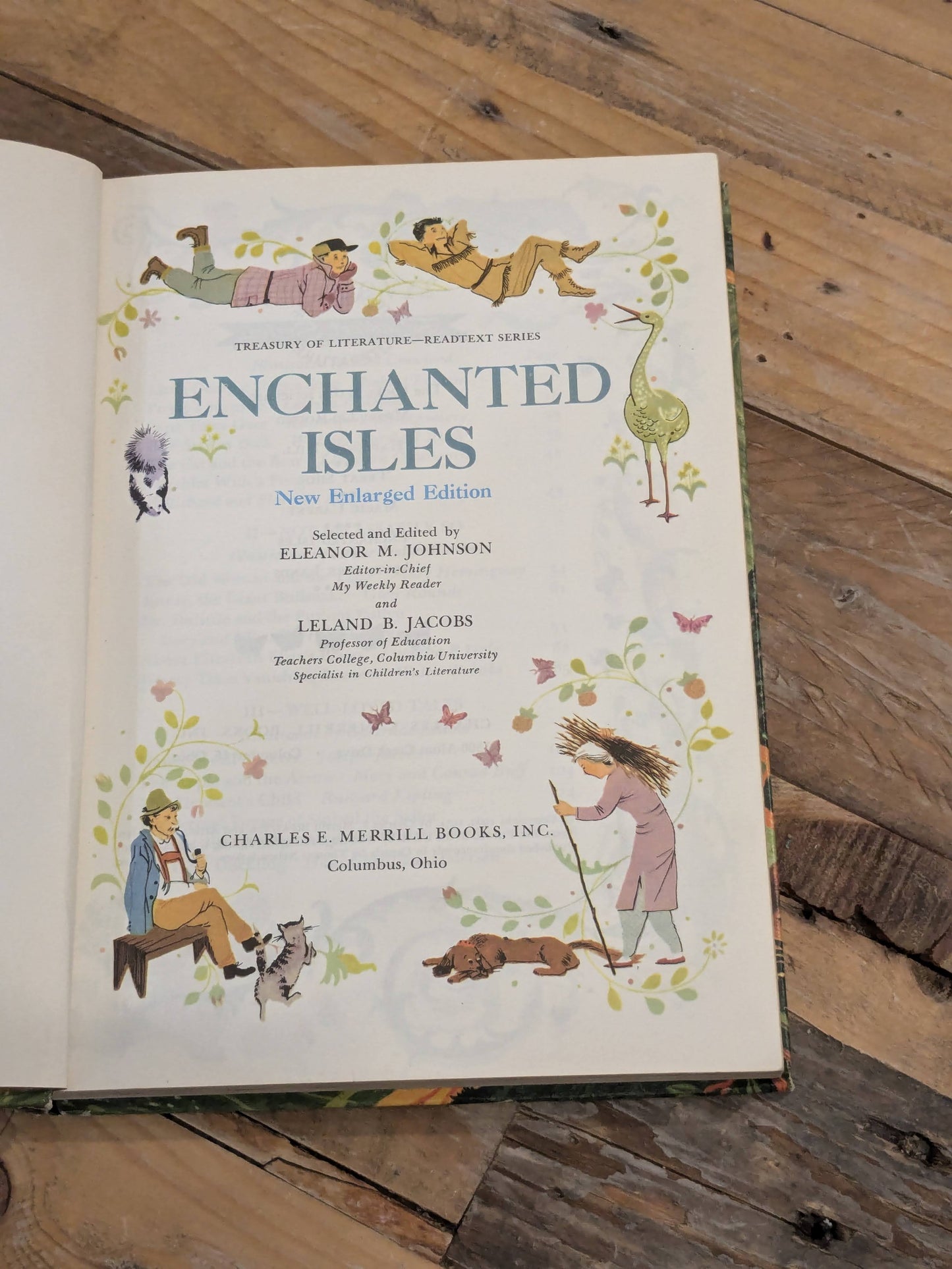 Enchanted Isles (Treasury of Literature) Edited by Eleanor M. Johnson - Vintage Hardcover