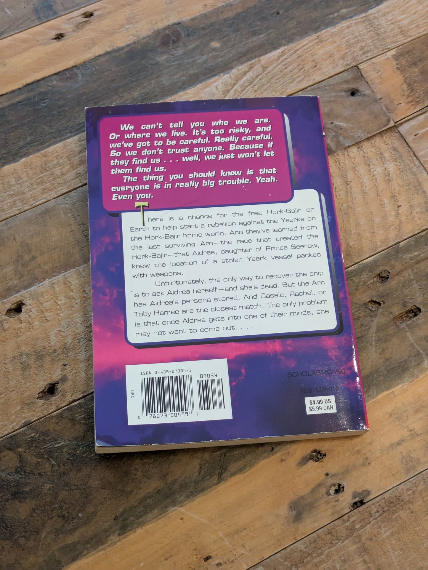Prophecy, The (Animorphs #34) by K.A. Applegate - Vintage Paperback
