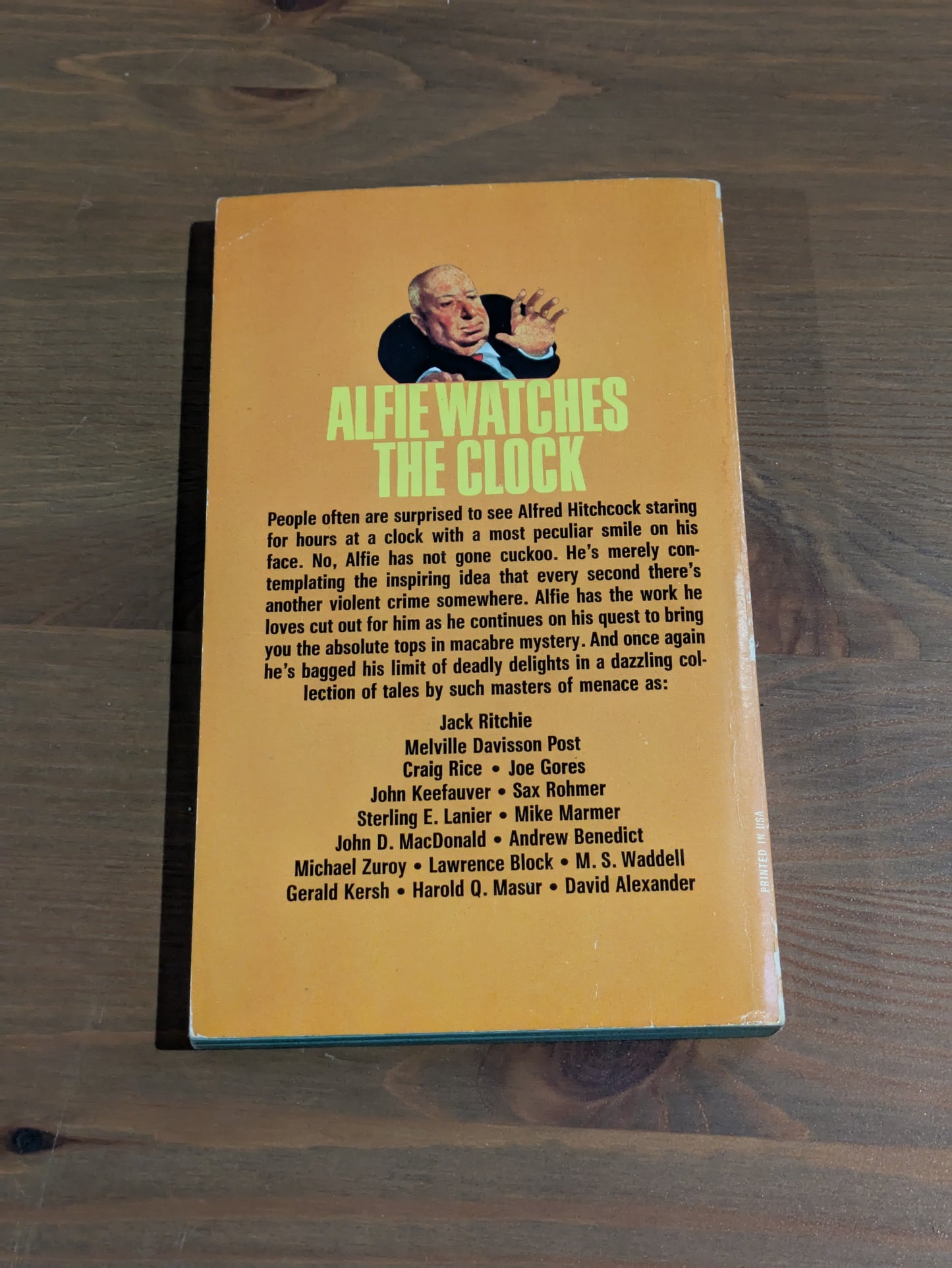 Terror Time (Alfred Hitchcock Presents) Vintage Paperback Anthology