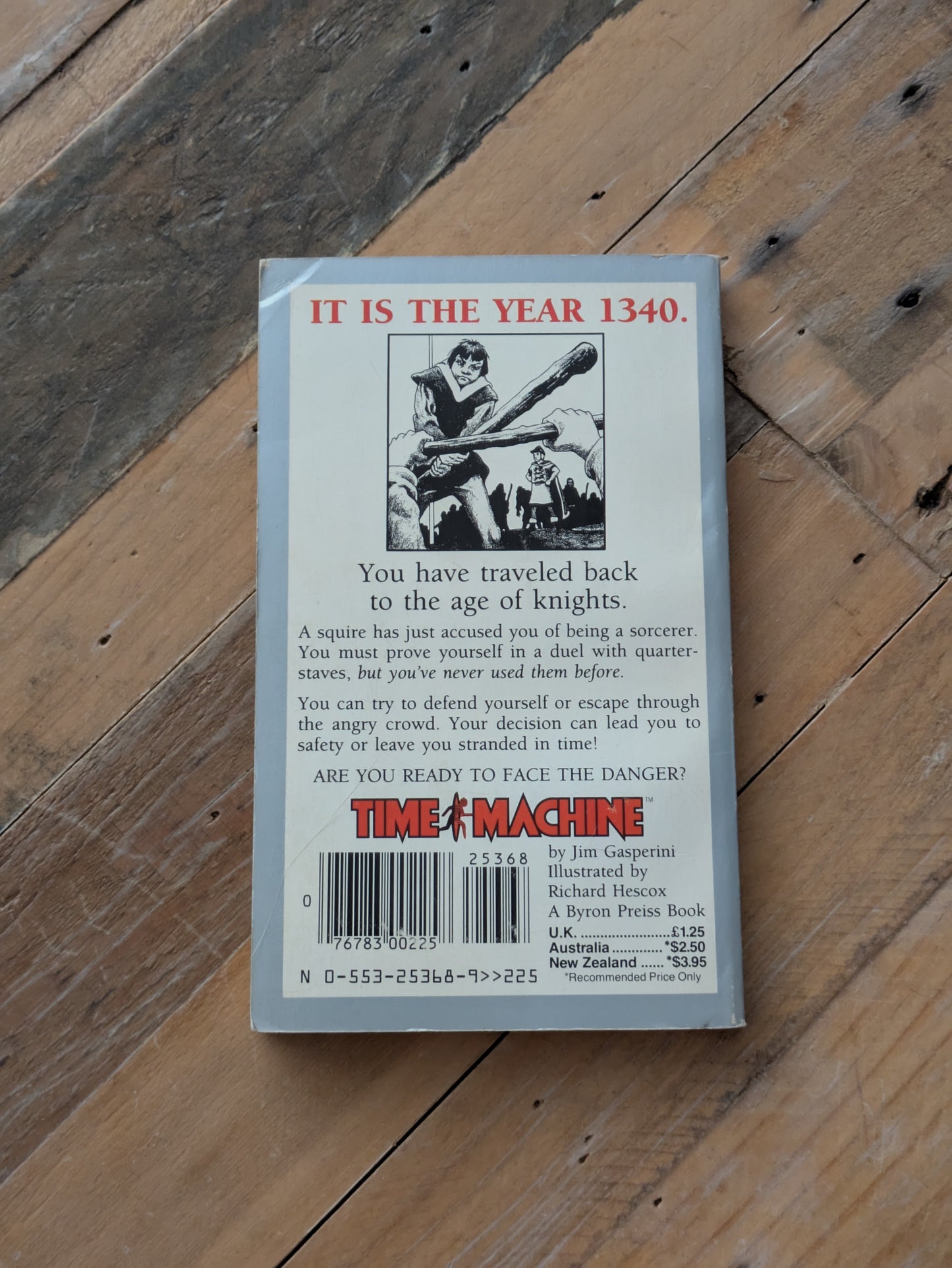 Secret of the Knights (Time Machine #1) by Jim Gasperini - Vintage Paperback
