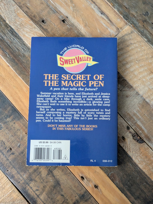 Secret of the Magic Pen (Sweet Valley Twins Super Chillers #8) by Francine Pascal, Jamie Suzanne