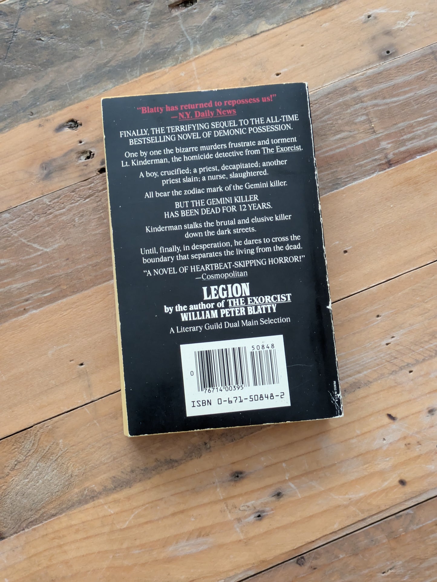 Legion (The Exorcist #2) by William Peter Blatty - Vintage Paperback