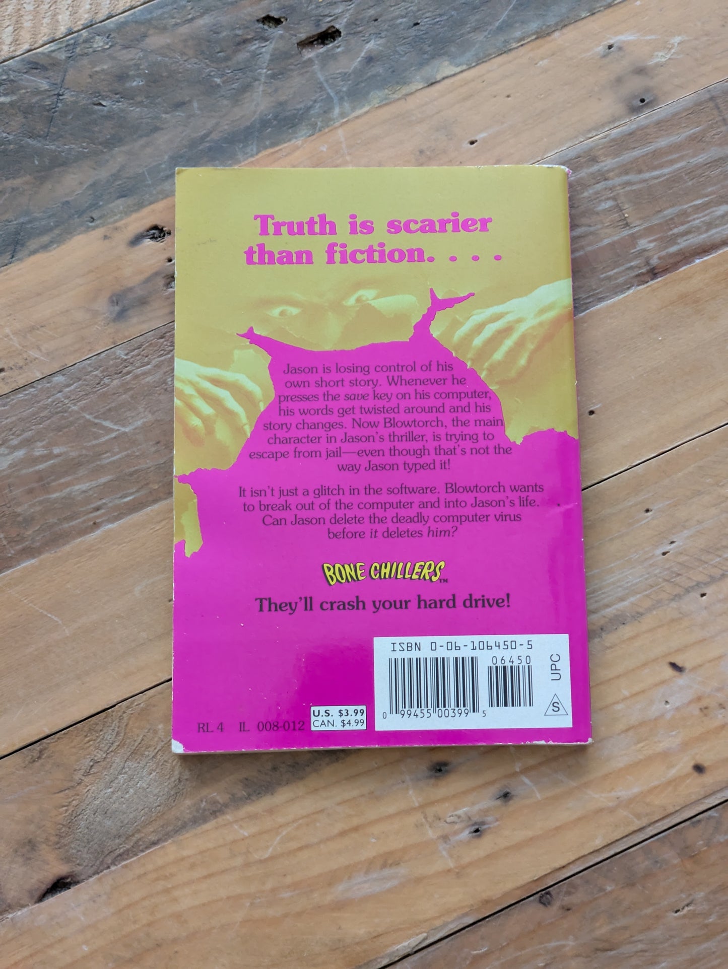 blowtorch@psycho.com (Bone Chillers #18) by Betsy Haynes - Vintage Paperback