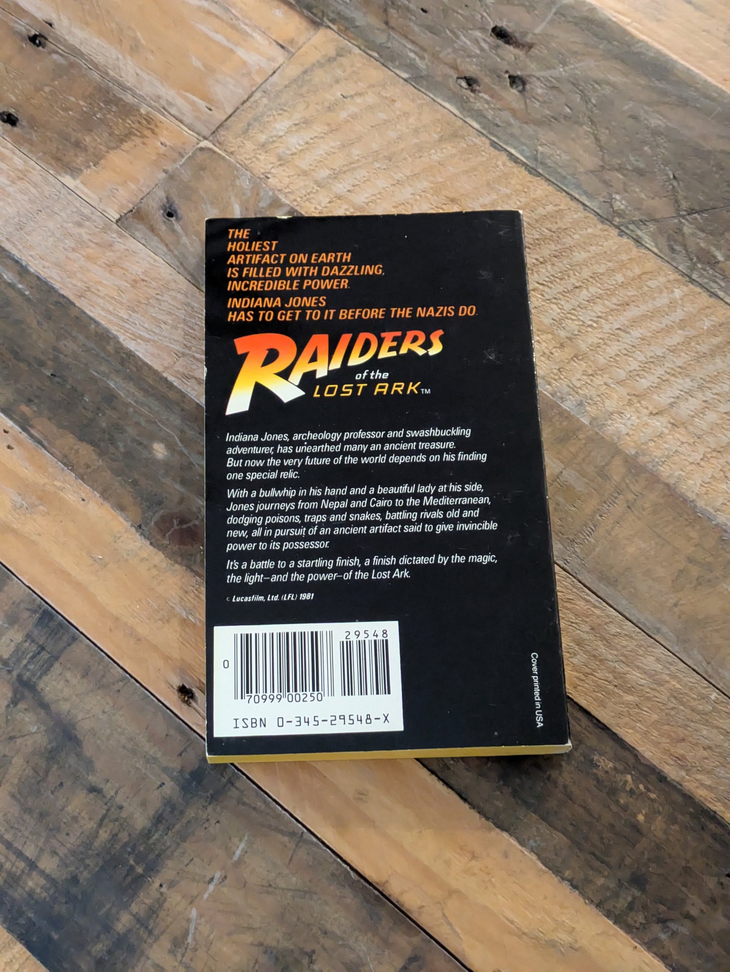 Indiana Jones and the Raiders of the Lost Ark (Vintage Tie-In Paperback) by Campbell Black