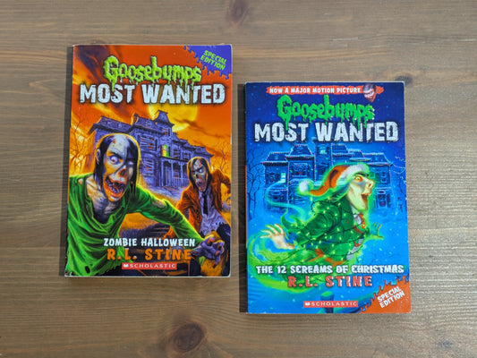 Goosebumps Most Wanted Special Editions 1 & 2: Zombie Halloween, 12 Screams of Christmas (Paperbacks) by R.L. Stine