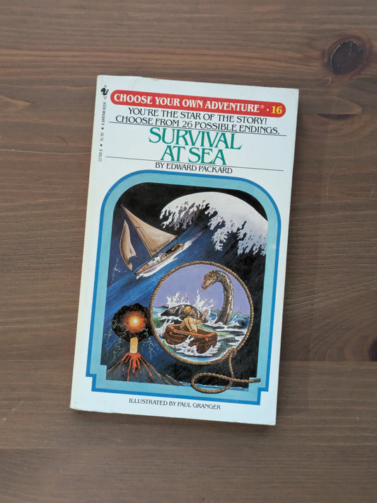 Survival at Sea (Choose Your Own Adventure #16) by Edward Packard - Vintage Paperback