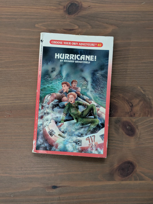 Hurricane! (Choose Your Own Adventure #82) by Richard Brightfield - Vintage Paperback