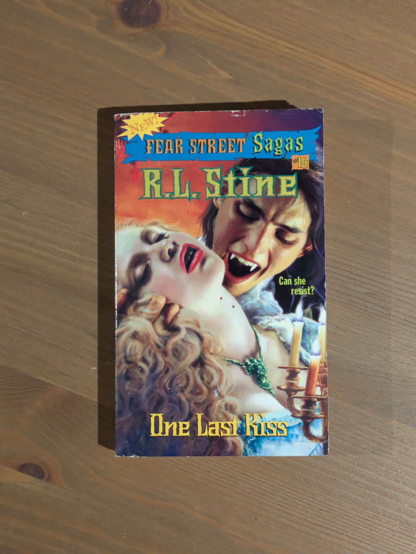 One Last Kiss (Fear Street Sagas #14) by R.L. Stine - Rare Vintage Paperback