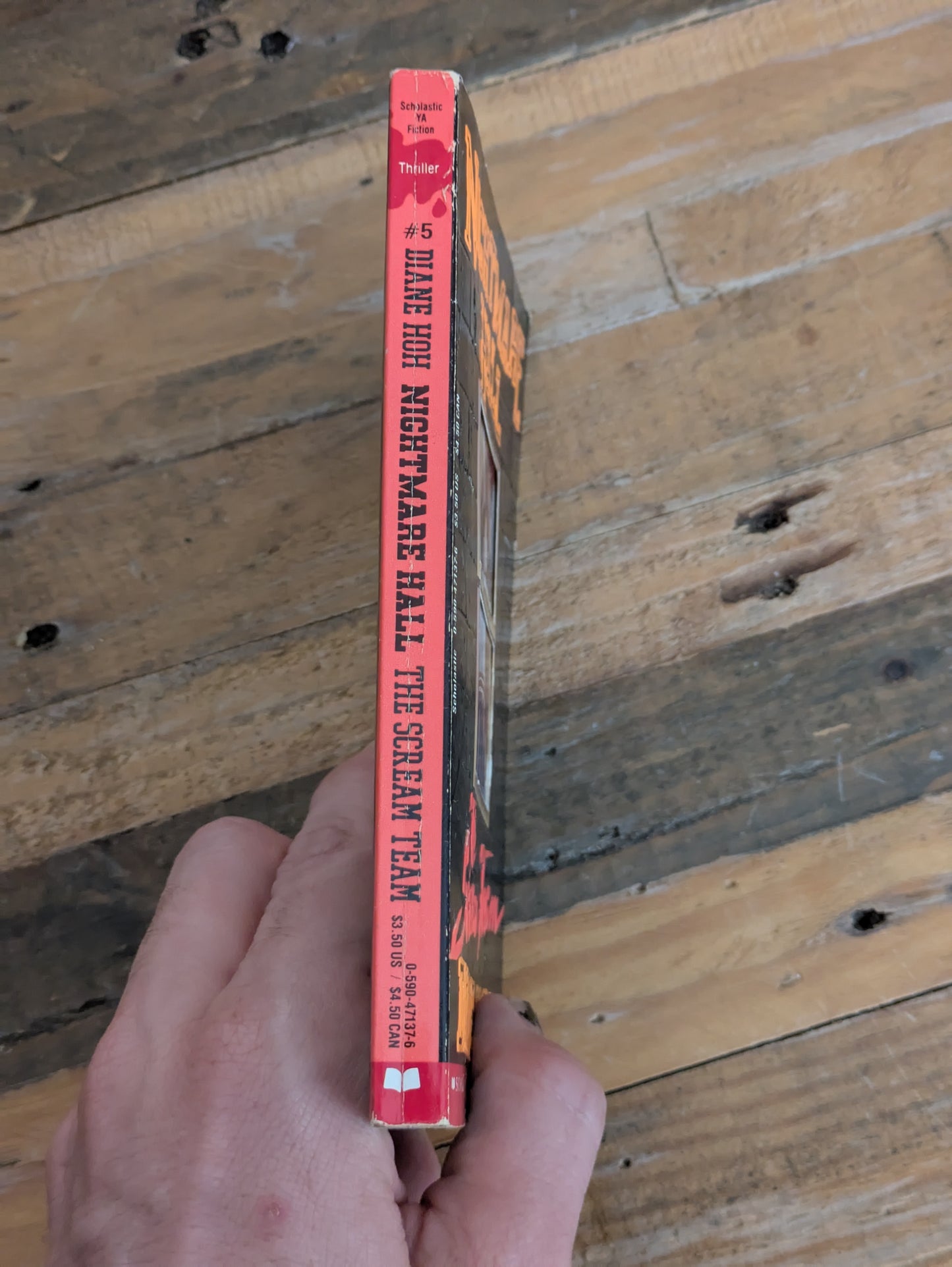 Scream Team, The (Nightmare Hall #5) by Diane Hoh - Vintage Paperback