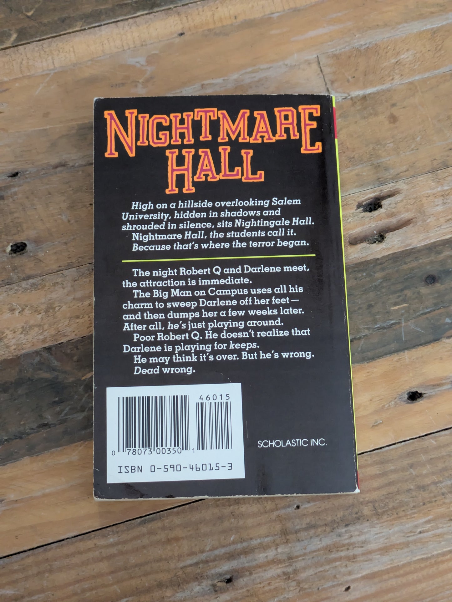 Deadly Attraction (Nightmare Hall #3) by Diane Hoh - Vintage Paperback