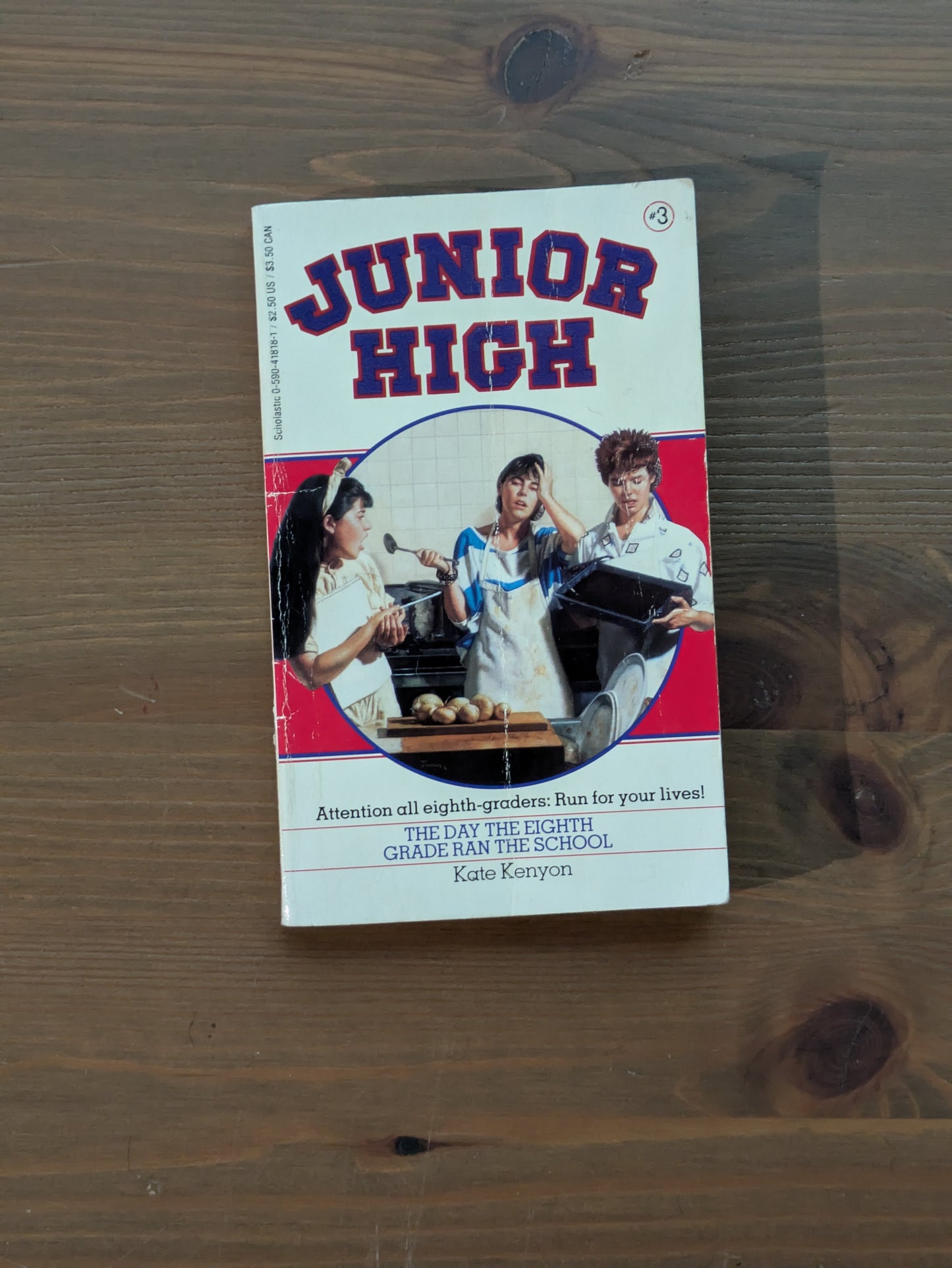 Day the Eighth Grade Ran the School, The (Junior High #3) by Kate Kenyon - Vintage Paperback