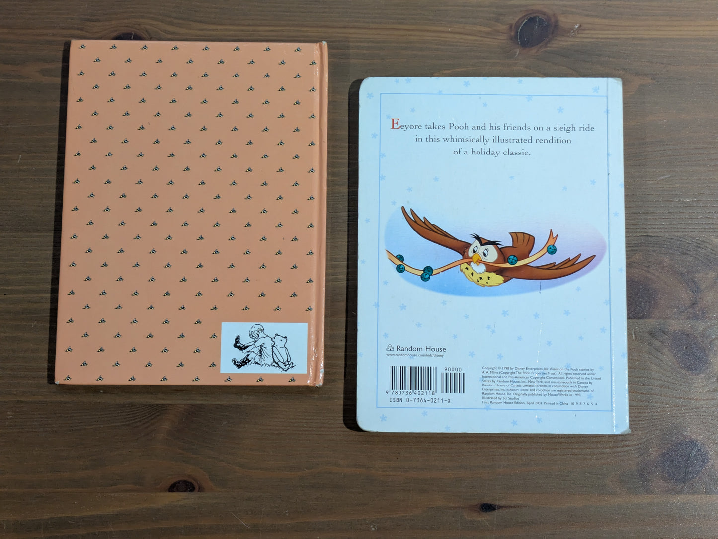 Disney's Winnie-the-Pooh 2-Pack Set (1-2-3, Jingle Bells) by A.A. Milne, Kathleen Weidner Zoehfel - Vintage Hardcovers