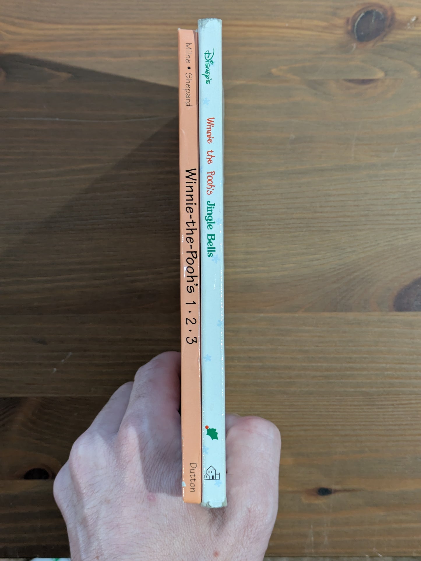 Disney's Winnie-the-Pooh 2-Pack Set (1-2-3, Jingle Bells) by A.A. Milne, Kathleen Weidner Zoehfel - Vintage Hardcovers