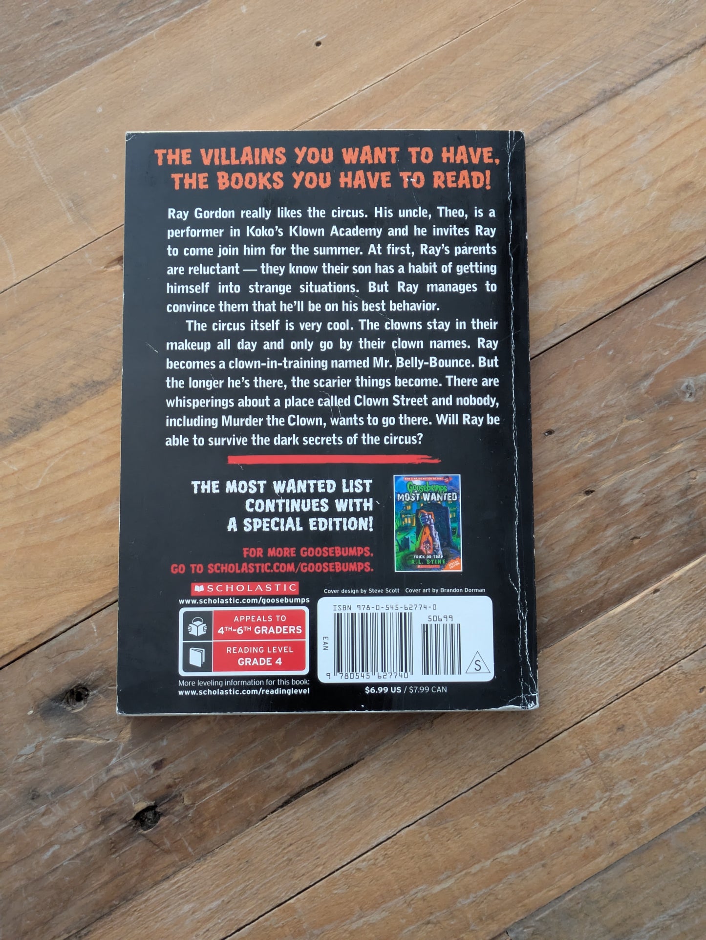 Nightmare on Clown Street, A (Goosebumps Most Wanted #7) by R.L. Stine